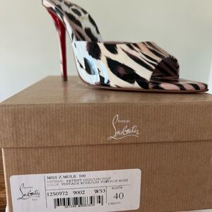 Christian Louboutin Multicolor Miss Z Mule 100